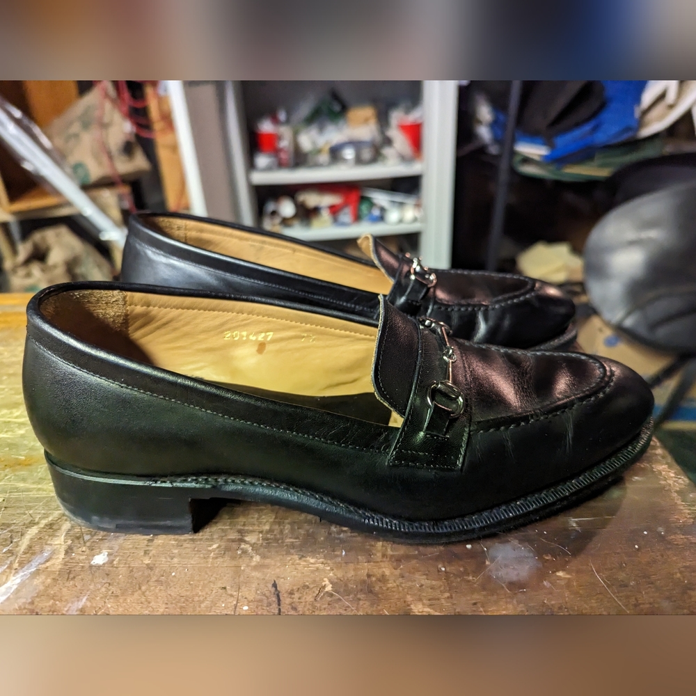Meermin black Vitello E women's dress loafers sz 10